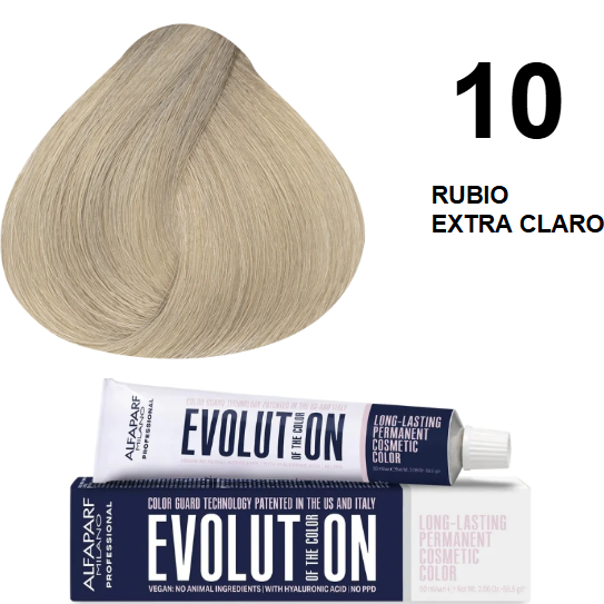 TINTE EVOLUTION 10 RUBIO EXTRA CLARO 60ML ALFAPARF
