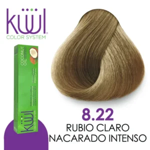 TINTE KUUL 8.22 RUBIO CLARO NACARADO INTENSO 60 ML