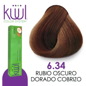 TINTE KUUL 6.34 RUBIO OSCURO DORADO COBRIZO 60 ML
