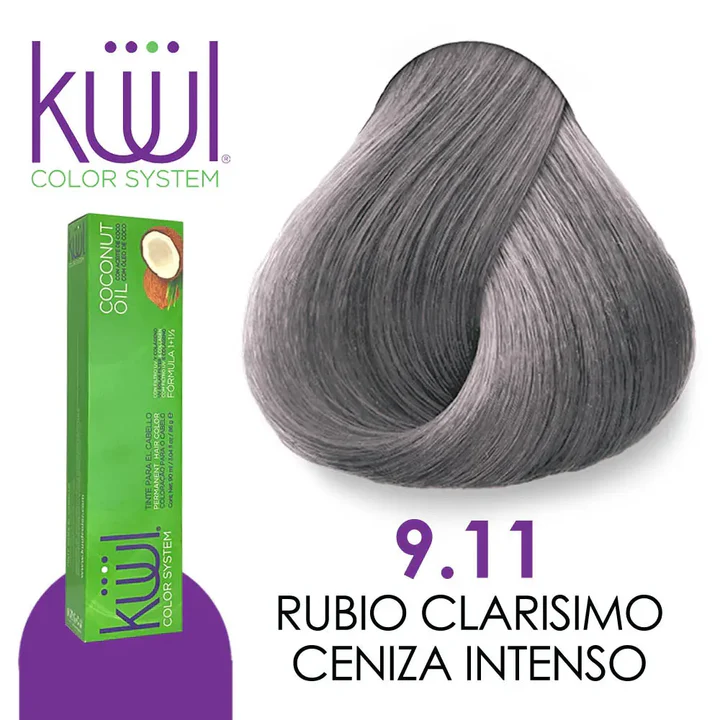 TINTE KUUL 9.11 RUBIO CLARISIMO INTENSO 60 ML