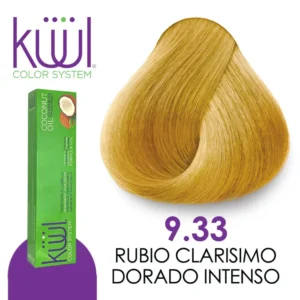 TINTE KUUL 9.33 RUBIO CLARISIMO DORADO INTENSO 90 ML