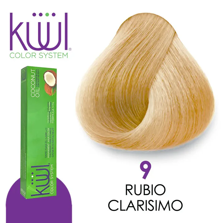 TINTE KUUL 9 RUBIO CLARISIMO 60 ML