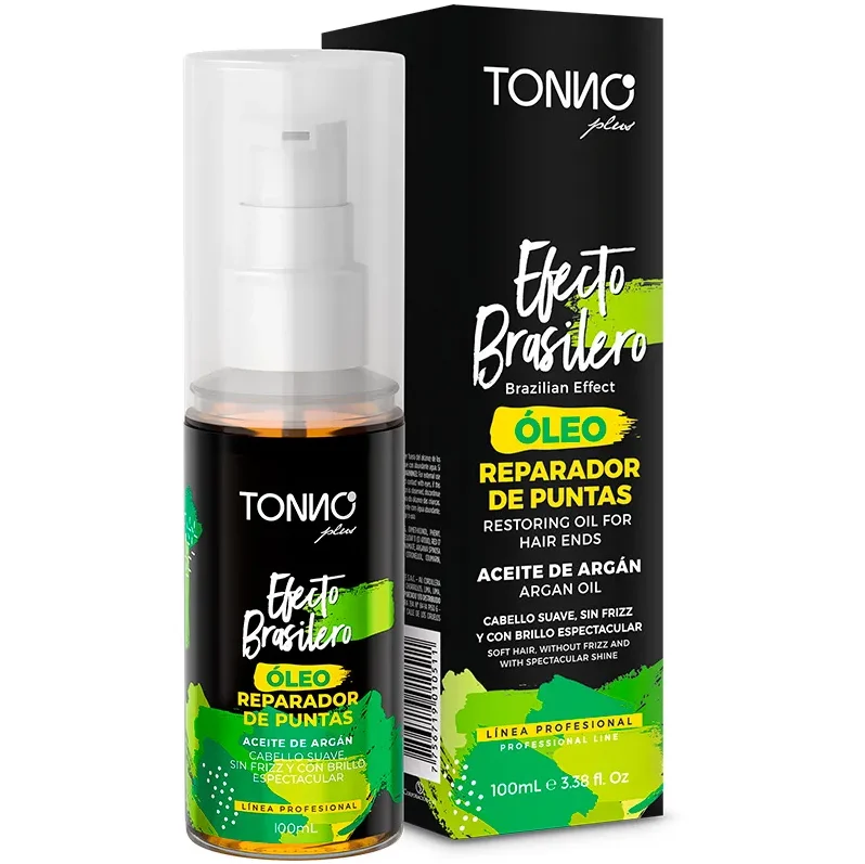 ACEITE EFECTO BRASILERO 100 ML TONNO PLUSS REPARADOR DE PUNTAS
