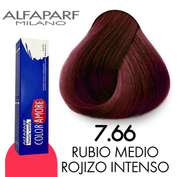 TINTE COLOR AMORE 7.66 RUBIO MEDIO ROJIZO INTENSO 90 GR