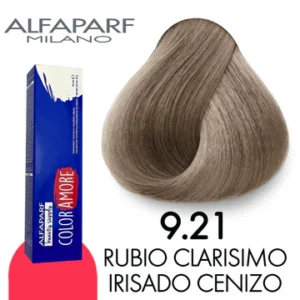 TINTE COLOR AMORE 9.21 RUBIO CLARISIMO IRISADO CENIZO 90 GR