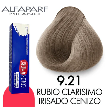 TINTE COLOR AMORE 9.21 RUBIO CLARISIMO IRISADO CENIZO 90 GR