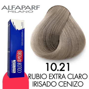 TINTE COLOR AMORE 10.21 RUBIO EXTRA CLARO CENIZO 90 GR