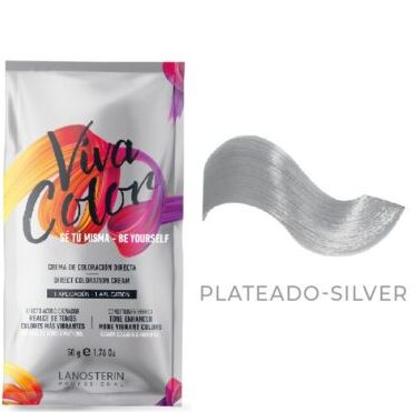 VIVA COLOR SILVER 50GR TINTE FANTASIA LANOSTERIN
