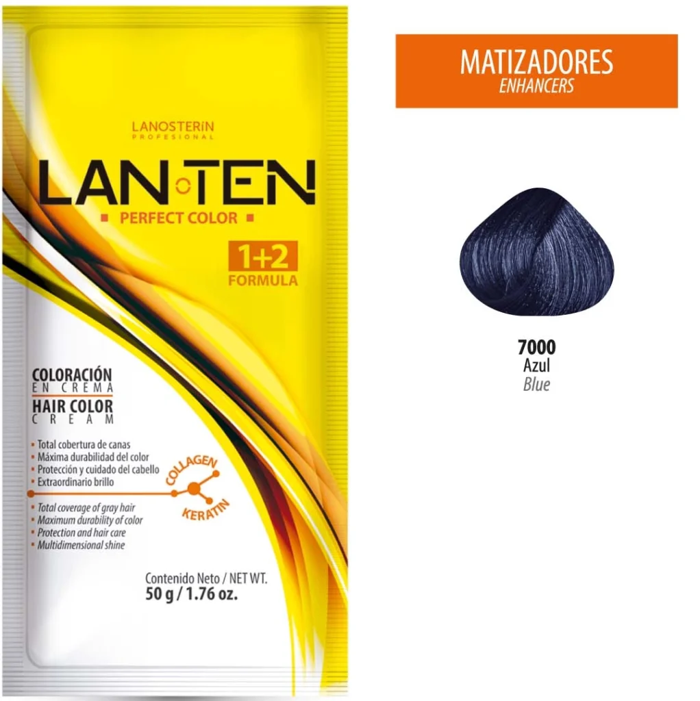 TINTE LANTEN 7000 AZUL MATIZADOR 50 GR 1 SACHET LANOSTERIN