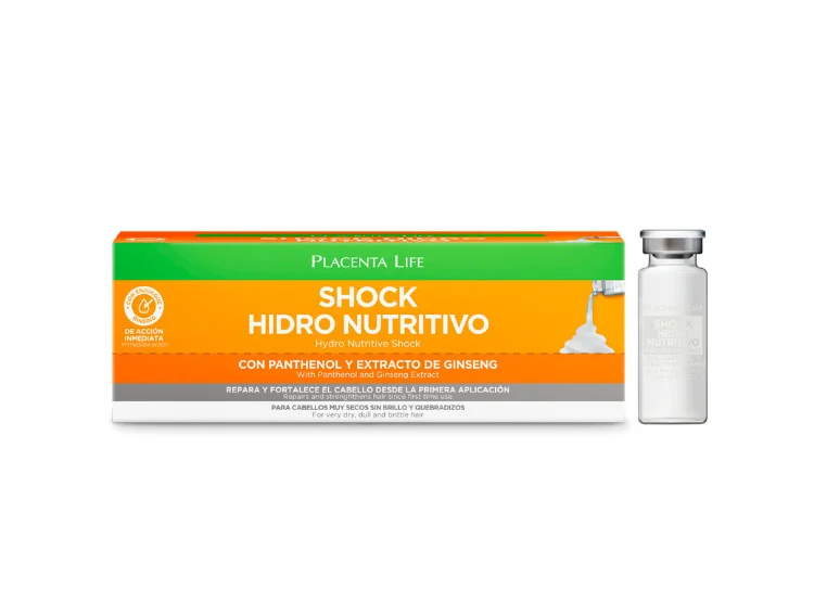 SHOCK HIDRO NUTRITIVO 13 ML CABELLOS SECOS SIN BRILLO CAJA DE 12 UNIDADES