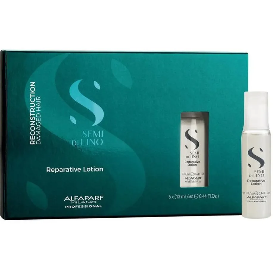REPARATIVE LOTION 13ML CAJA X6 AMPOLLAS SEMI DE LINO ALFAPARF