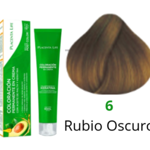 TINTE PLACENTA LIFE 6 RUBIO OSCURO 60 ML