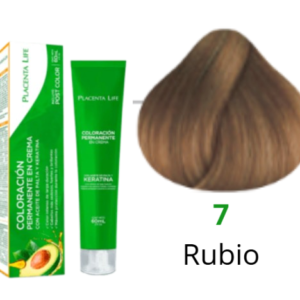 TINTE PLACENTA LIFE 7 RUBIO 60 ML
