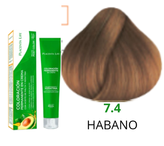 TINTE PLACENTA LIFE 7.4 HABANO 60 ML