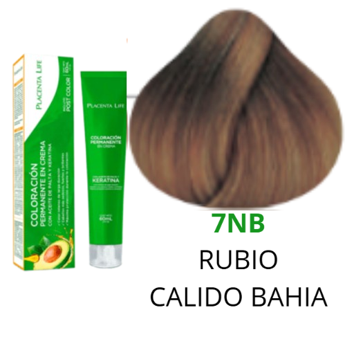 TINTE PLACENTA LIFE 7NB RUBIO CALIDO BAHIA 60 ML