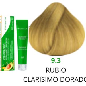 TINTE PLACENTA LIFE 9.3 RUBIO CLARISIMO DORADO 60 ML