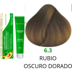 TINTE PLACENTA LIFE 6.3 RUBIO OSCURO DORADO 60 ML