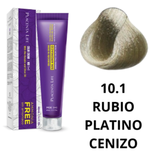 TINTE PLACENTA LIFE SIN AMONIACO 10.1 RUBIO PLATINO CENIZO 60 ML
