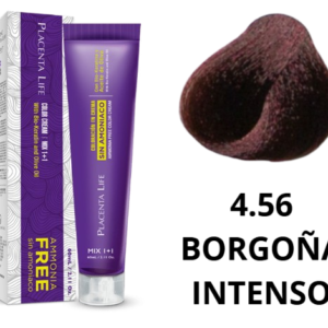 TINTE PLACENTA LIFE SIN AMONIACO 4.56 BORGOÑA INTENSO 60 ML