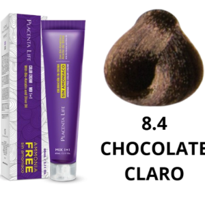 TINTE PLACENTA LIFE SIN AMONIACO 8.4 CHOCOLATE CLARO 60 ML