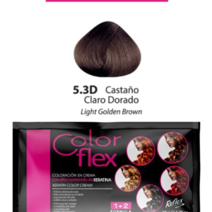 TINTE COLOR FLEX 5.3D CASTAÑO CLARO DORADO 1 SACHET 50 GR