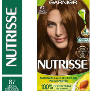 TINTE GARNIER NUTRISSE 67 MOCHA SEDUCCION KIT COMPLETO