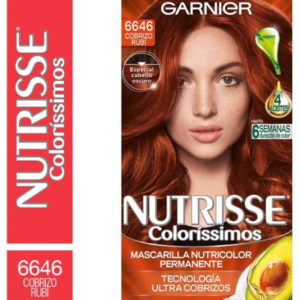 TINTE GARNIER NUTRISSE 6646 COBRIZO RUBI KIT COMPLETO