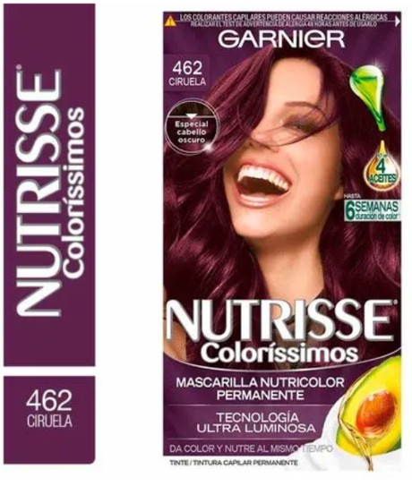 TINTE GARNIER NUTRISSE 462 CIRUELA KIT COMPLETO