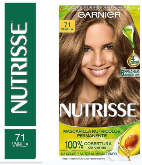 TINTE GARNIER NUTRISSE 71 VAINILLA KIT COMPLETO