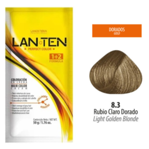 TINTE LAN TEN 8.3 RUBIO CLARO DORADO 50 GR 1 SACHET
