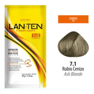 TINTE LAN TEN 7.1 RUBIO CENIZO 50 GR 1 SACHET