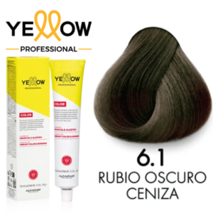 TINTE YELLOW 6.1 RUBIO OSCURO CENIZO 100 ML