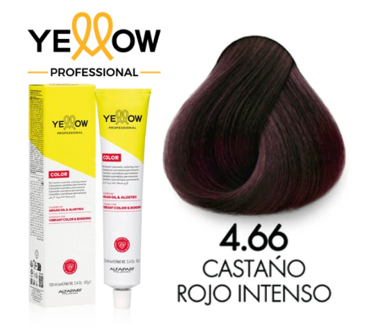 TINTE YELLOW 4.66 CASTAÑO ROJO INTENSO 100 ML