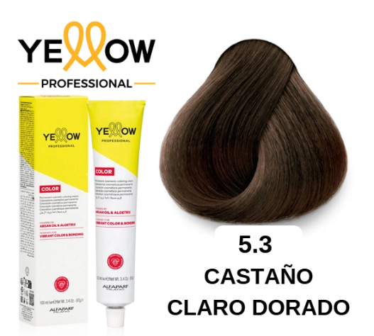 TINTE YELLOW 5.3 CASTAÑO CLARO DORADO 100 ML