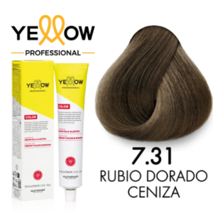 TINTE YELLOW 7.31 RUBIO MEDIO DORADO CENIZO 100 ML