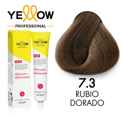 TINTE YELLOW 7.3 RUBIO MEDIO DORADO 100 ML