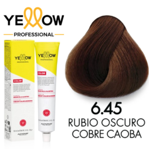TINTE YELLOW 6.45 RUBIO OSCURO COBRE CAOBA 100 ML