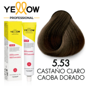 TINTE YELLOW 5.53 CASTAÑO CLARO CAOBA DORADO 100 ML