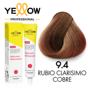 TINTE YELLOW 9.4 RUBIO CLARISIMO COBRE 100 ML