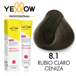 TINTE YELLOW 8.1 RUBIO CLARO CENIZO 100 ML