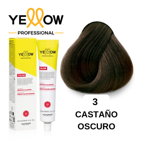 TINTE YELLOW 3 CASTAÑO OSCURO 100 ML