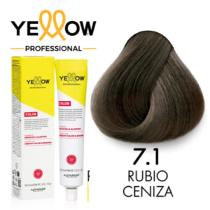TINTE YELLOW 7.1 RUBIO MEDIO CENIZO 100 ML