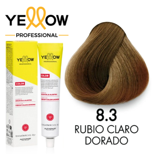 TINTE YELLOW 8.3 RUBIO CLARO DORADO 100 ML