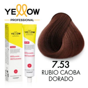 TINTE YELLOW 7.53 RUBIO MEDIO CAOBA DORADO 100 ML