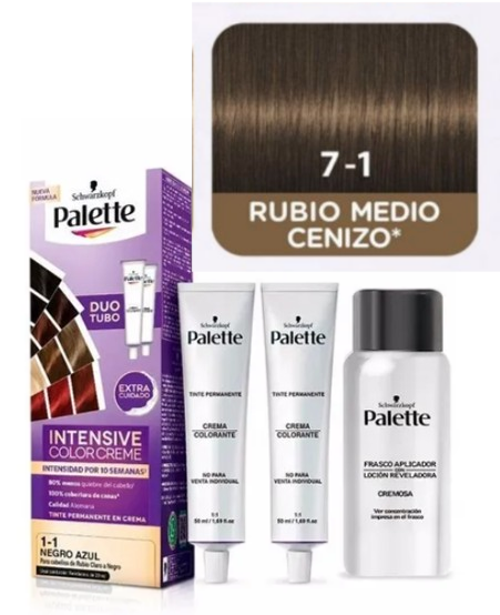 TINTE PALETTE DUO 7.1 RUBIO MEDIO CENIZO