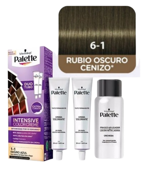 TINTE PALETTE DUO 6.1 RUBIO OSCURO CENIZO