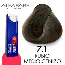 TINTE COLOR AMORE 7.1 RUBIO MEDIO CENIZO 90 GR