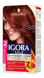 TINTE IGORA VITAL 6.88 RUBI 2 TUBOS
