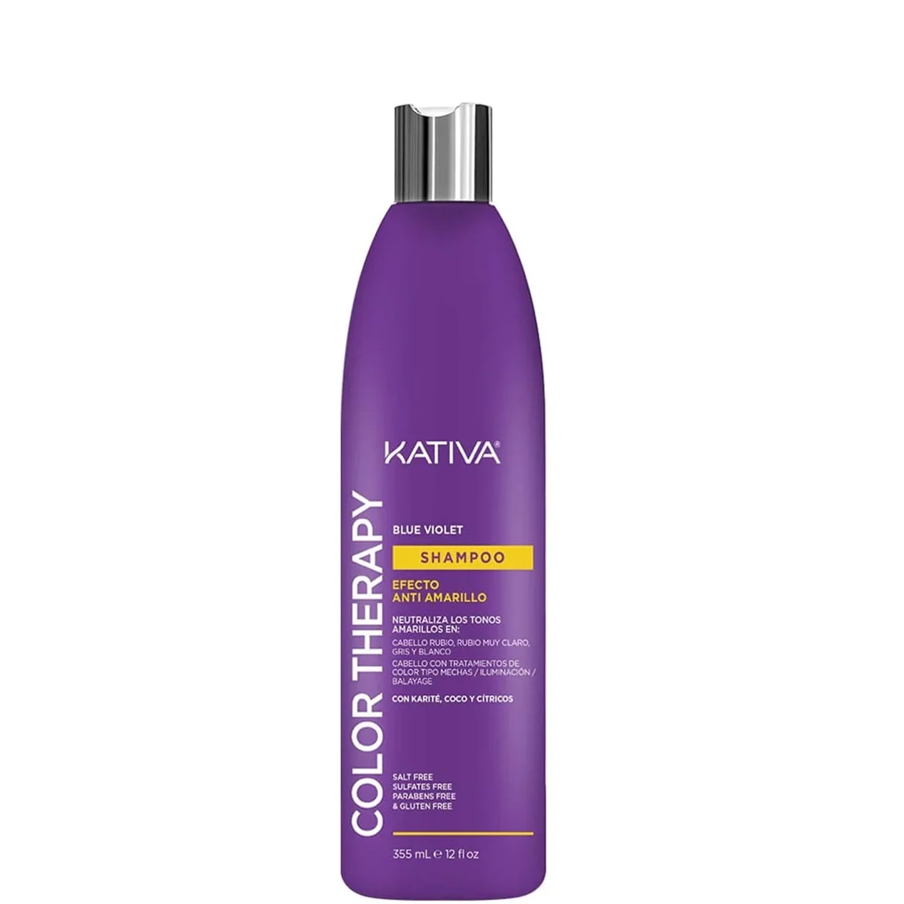 COLOR THERAPY SAHMPOO VIOLETA ANTI AMARILLO 250ML MATIZADOR KATIVA