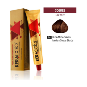 TINTE KERACOLOR 7.4 RUBIO MEDIO COBRIZO 70 GR